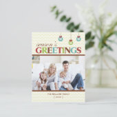 Groetjes Chevron Holiday Briefkaart (Staand voorkant)