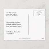 Groetjes Chevron Holiday Briefkaart (Achterkant)