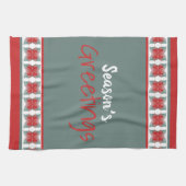 Groetjes Dishtowel voor vakantieseizoen met Blauwg Theedoek (Horizontaal)