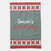 Groetjes Dishtowel voor vakantieseizoen met Blauwg Theedoek (Verticaal)