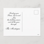 Groetjes Frost Border & Foto - Groen Feestdagenkaart (Achterkant)