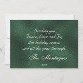 Groetjes Frost Border & Foto - Groen Feestdagenkaart (Achterkant)