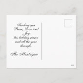 Groetjes Frost Border & Foto - Rood Feestdagenkaart (Achterkant)