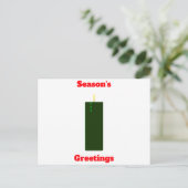 Groetjes Green Candle Briefkaart (Staand voorkant)