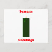 Groetjes Green Candle Briefkaart (Voorkant)