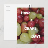 Groetjes (heb een druif dag!) briefkaart (Voorkant / Achterkant)
