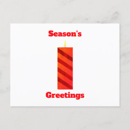 Groetjes Red Candle Briefkaart