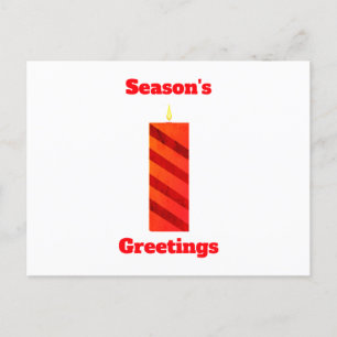 Groetjes Red Candle Briefkaart