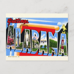 Groetjes uit het Alabama Briefkaart