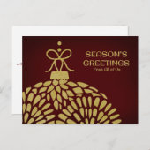 Groetjes uit het zakelijke seizoen van All of Us K Feestdagenkaart (Voorkant / Achterkant)