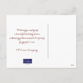 Groetjes uit het zakelijke seizoen van All of Us K Feestdagenkaart (Achterkant)