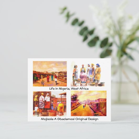 GROETTEN UIT AFRIKA BRIEFKAART (Staand voorkant)