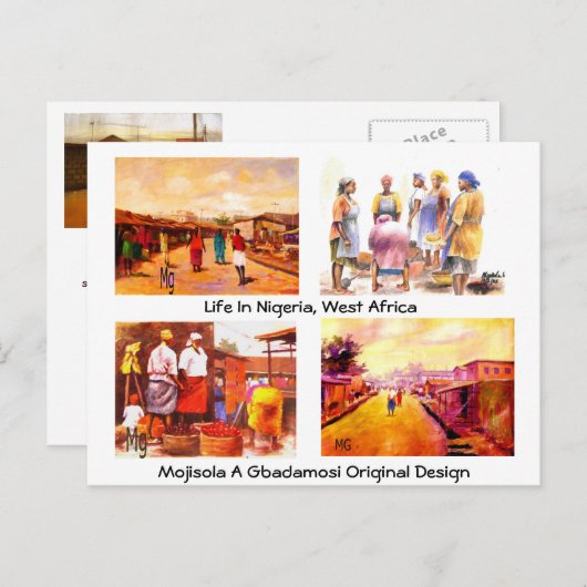 GROETTEN UIT AFRIKA BRIEFKAART (Voorkant / Achterkant)