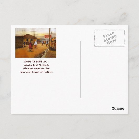 GROETTEN UIT AFRIKA BRIEFKAART (Achterkant)