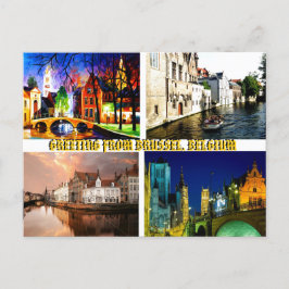 GROETTEN VAN BRUSSEL BELGIUM BYMojisola A Gbadamo Briefkaart