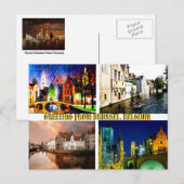 GROETTEN VAN BRUSSEL BELGIUM BYMojisola A Gbadamo Briefkaart (Voorkant / Achterkant)