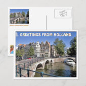 GROETTEN VAN DE HOLLAND BRIEFKAART (Voorkant / Achterkant)