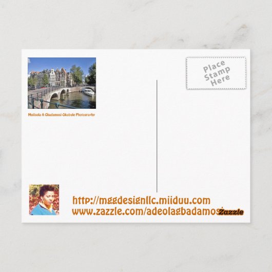 GROETTEN VAN DE HOLLAND BRIEFKAART (Achterkant)