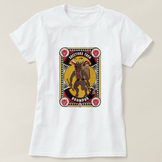 GROETTEN VAN KRAMPUS T-SHIRT (Design voorkant)