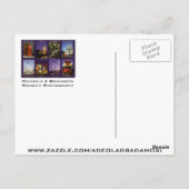 GROETTEN VAN LONDEN, ENGLAND BRIEFKAART DOOR MOJIS (Achterkant)