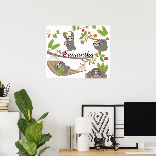 Groeven Aangepast Poster voor aangepaste naam (Thuiskantoor)