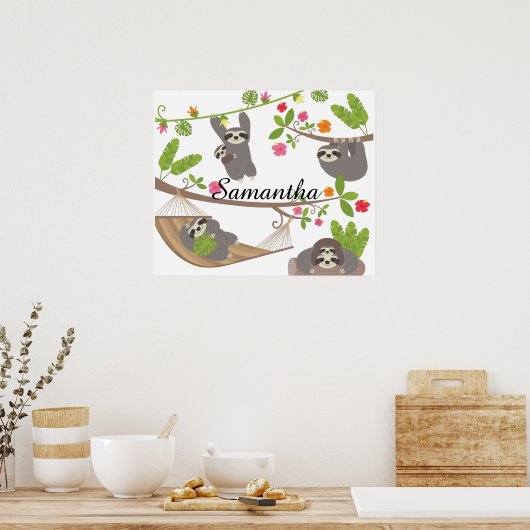 Groeven Aangepast Poster voor aangepaste naam (Keuken)