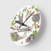 Groeven Aangepaste voor persoonlijke naam Ronde Klok (Hoek)