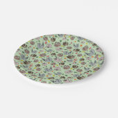 Groeven in groen papieren bordje (Gekanteld)