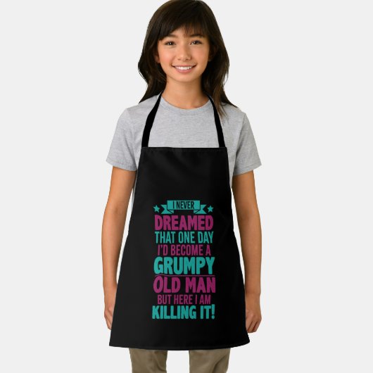 Grof ontwerp oud man schort (Insitu)