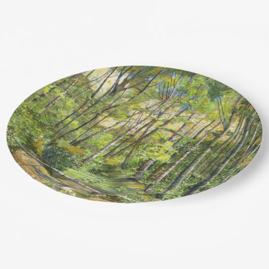 grof papieren bordje (Gekanteld)