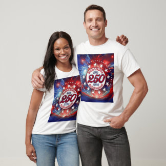 Grofvuurwerk voor Amerika's 250e verjaardag Semiqu T-shirt