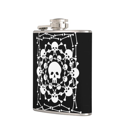 Grog Pirate Skulls Flask Heupfles (Links)