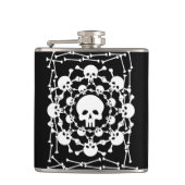 Grog Pirate Skulls Flask Heupfles (Voorkant)