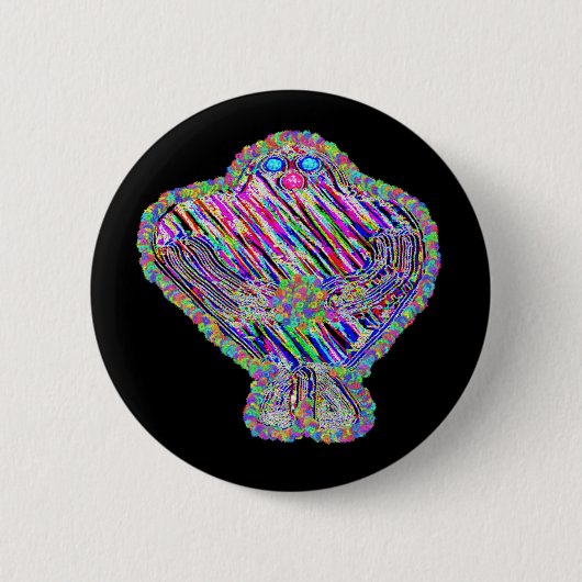 Grogger de Golem Ronde Button 5,7 Cm (Voorkant)