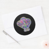 Grogger de Golem Ronde Sticker (Envelop)
