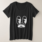 Groggy Glitch Face Grote Maat T-shirt (Design voorkant)