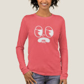 Groggy Glitch Face Tri-Blend Shirt (Voorkant)