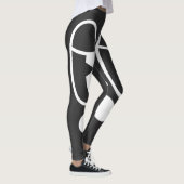 Groggy Glitch Gezicht Leggings (Rechts)