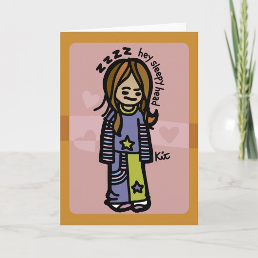 Groggy groetjes. kaart (Voorkant)
