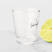 GroGroenlandse heart-script Shot Glas (Links)
