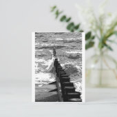 Groin en golven briefkaart (Staand voorkant)