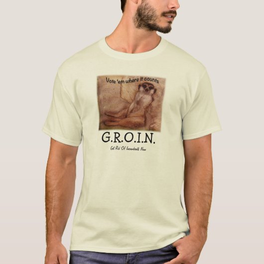 GROIN shirt met prairiehond (Voorkant)