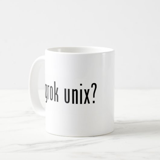 Grok unix? koffiemok (Voorkant links)