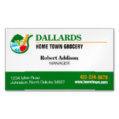 Grokerijwinkel Magnetisch Visitekaartje (Voorkant)