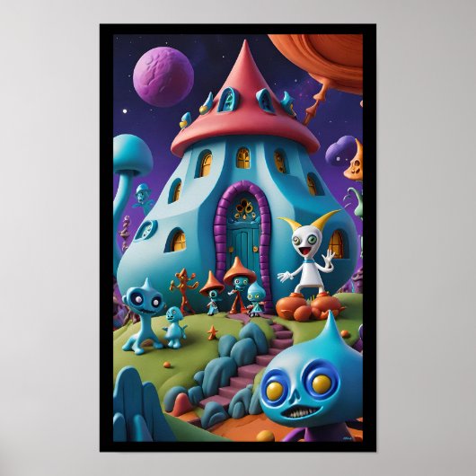 Groll-Town Schoolhouse Poster (Voorkant)