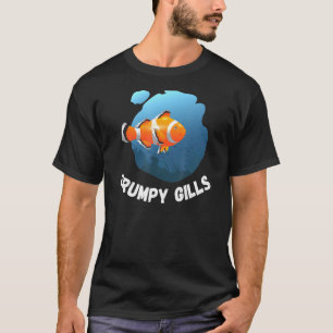 Grommende Kieuwen Clownvis Aquarium Vinnen Vissenk T-shirt