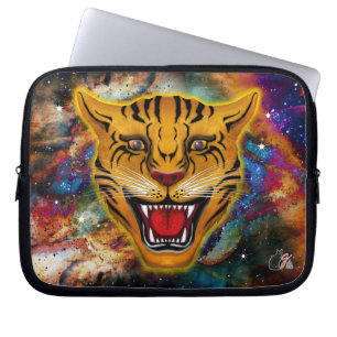 Grommende Tijgernevel Laptop Sleeve