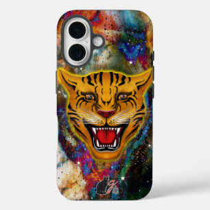 Grommende Tijgernevel Tough iPhone 16 Hoesje