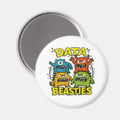 Grommige Data Beestjes magneet (Voorkant / Achterkant)