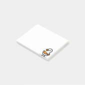 Grommige Eend Minimalistische Cartoon Mascotte Post-it® Notes (Schuin)